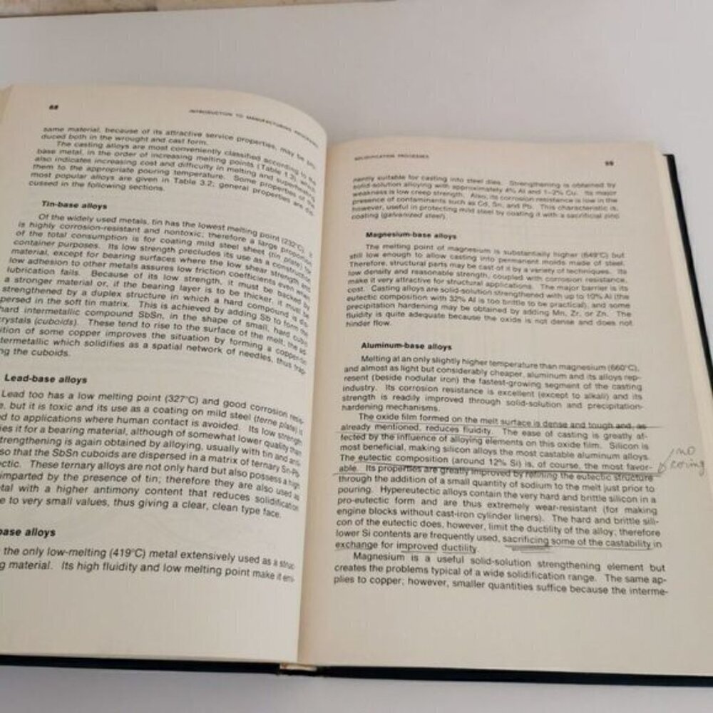 1977 Introduction to Manufacturing Process Textbook John Schey Vintage Engineer - Picture 5 of 8